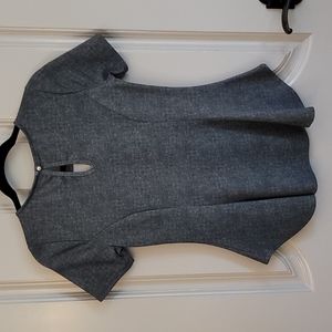 Grey top keyhole back